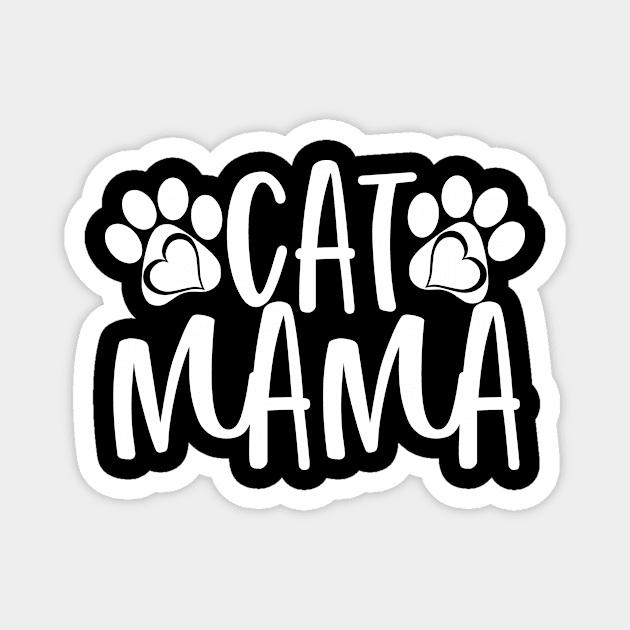 cat mama, Cat Lady, Kitty Cats, Kitty Lover Gift, Gift For Magnet by CoApparel