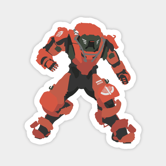 Anthem - Colossus Javelin Vector Art Magnet by FireDragon04
