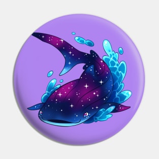 Galaxy whale-shark Pin