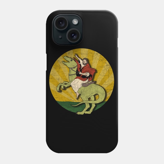 Jesus on a Raptor Phone Case by valentinahramov