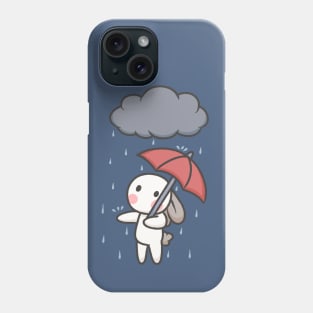 Rainy day doodle bunny Phone Case