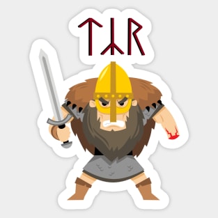 Tyr, God of Justice Sticker for Sale by CarolynFallon