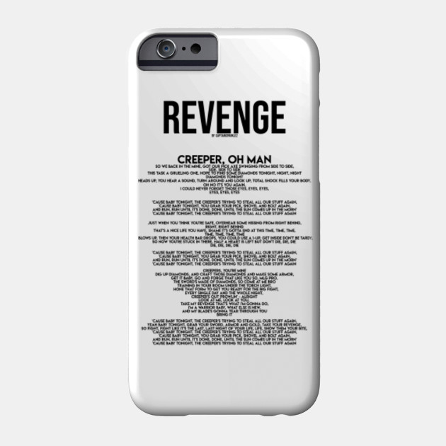 Creeper Aw Man Lyrics Minecraft Phone Case Teepublic