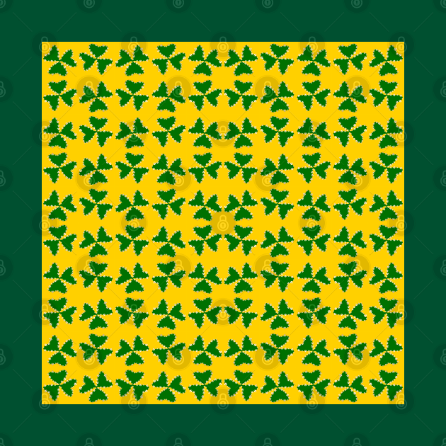 Pattern of Shamrocks Clover in Green Color by mavicfe