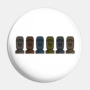 Moai Line Pin