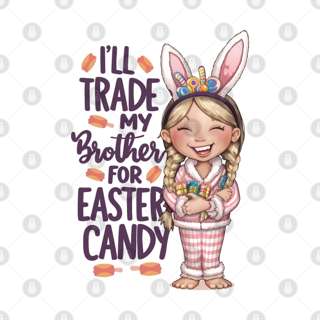 I will trade brother for easter candy by BobaTeeStore