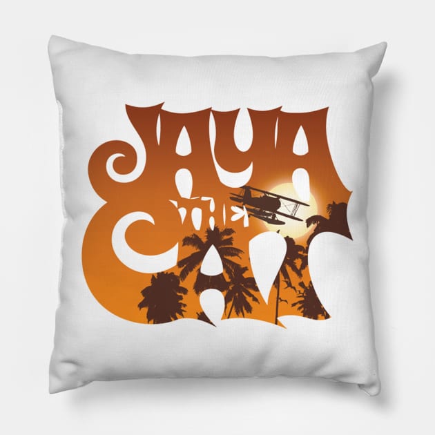 Jaya The Cat Pillow by maryrome