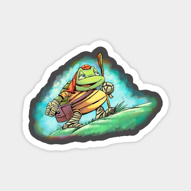 Master Turtle 1 Magnet by BlueGlue