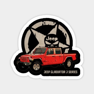 Jeep Gladiator J series JEEP White Star Magnet