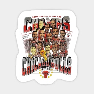 Vintage Chicago Bulls 1991 Championship Shirt Magnet