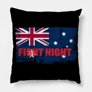 Australian Flag Fight Night Fans Pillow