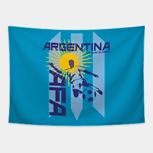 Argentina Football La Albiceleste The White and Sky Blue Tapestry