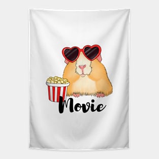 Cute hamster with popcorn Tapestry