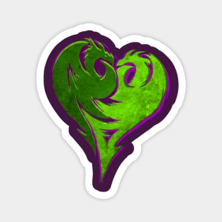 Green Heart Magnet