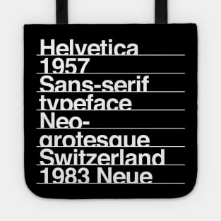 Helvetica TYPO FACTS Tote