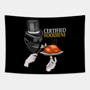 Certified Foodie Foodieni Tapestry