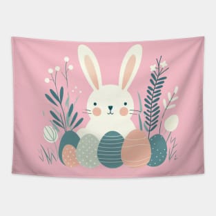 Nordic style Easter Bunny and Eggs Tapestry