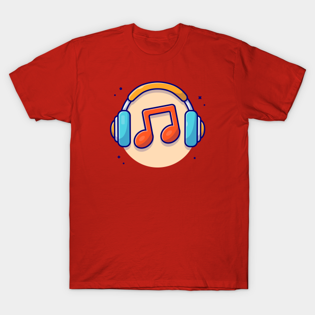 Music Notes Icon with Headphones Music Cartoon Vector Icon Illustration - Note - T-Shirt | TeePublic Music Notes Icon with Headphones Music Cartoon Vector Icon Illustration - Note - T-Shirt | TeePublic