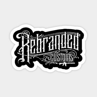 White Rebranded Customs Magnet