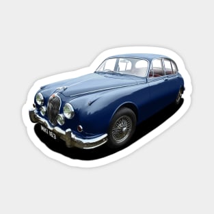 Mark 2 Jaguar in dark blue Magnet