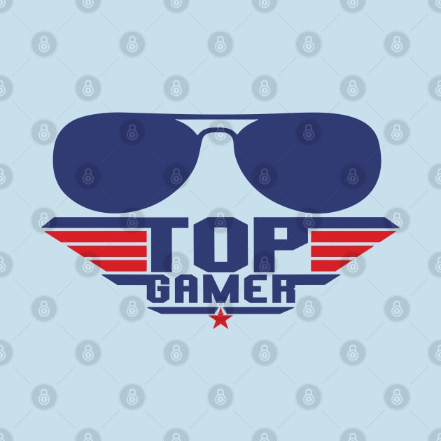 Top Gamer Funny Retro Cool Gaming by RuftupDesigns