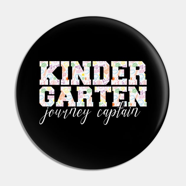 Kindergarten Journey Captain Teachers Gift Idea Pin by BarrelLive