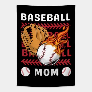 Best Baseball Mom Gift for Baseball Mother mommy mama Tapestry
