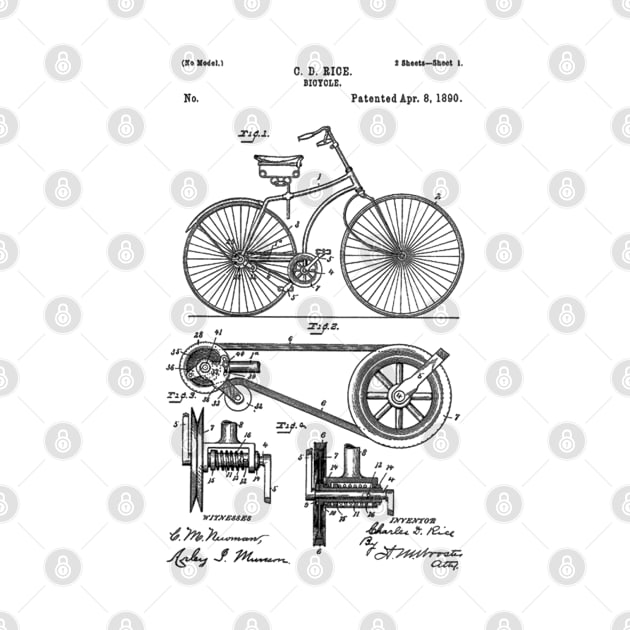 Bicycle Patent Black by Luve