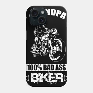 Grandpa 100% Badass Biker Phone Case