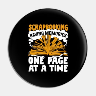 Scrapbooking Hobby Craft Room Scrapbooker Gift Pin