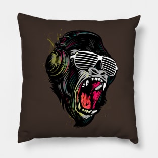 gorilla music Pillow