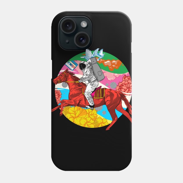 Psychedelic Space Journey Phone Case by rjartworks