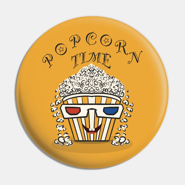 Popcorn Time Pin by Xatutik-Art