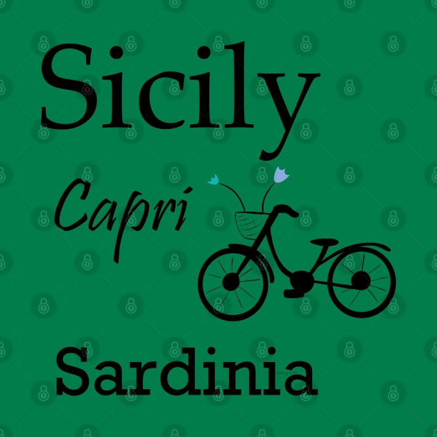 Sicily, Capri, Sardinia by DitzyDonutsDesigns