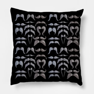 Many Different Styles of Mustaches Pillow