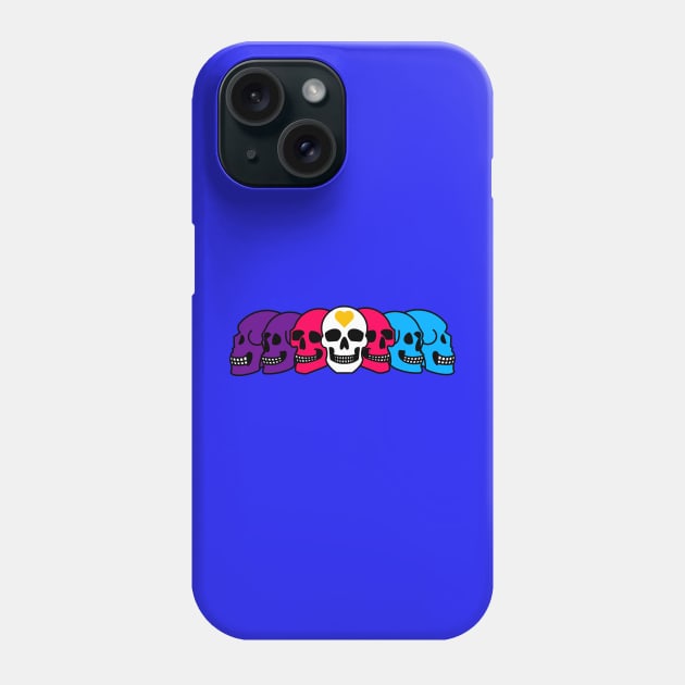 Pride Skulls Polyamorous Phone Case by FilthyAnimals