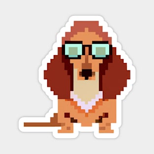 Wiener Dog Pixel Art Dog Lover Puppy Magnet