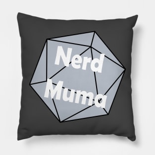 Nerd Muma Dice (blue) Pillow