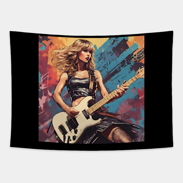 Taylor Swift vintage dnd style art Tapestry by Sans Peur