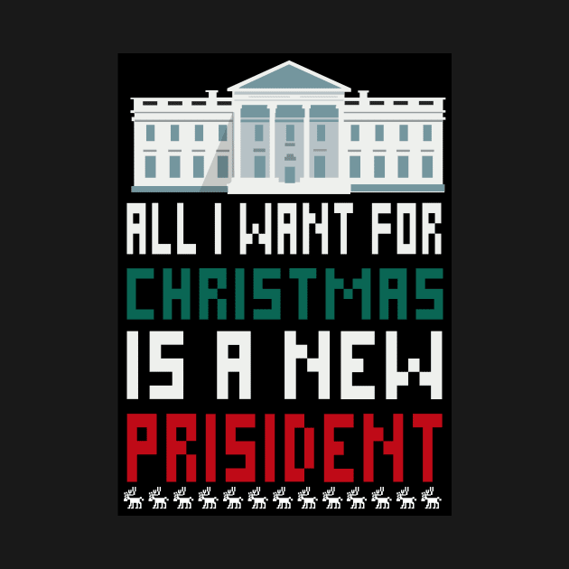 ALL iwant for christmas is a new prisident by lounesartdessin