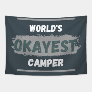 World's okayest camper Tapestry