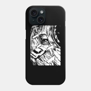 JDM Japanese Drift Racer Drifting Racing Car Anime Manga Eurobeat Intensifies Aesthetic #10 Phone Case