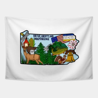 Pennsylvania Symbols Tapestry