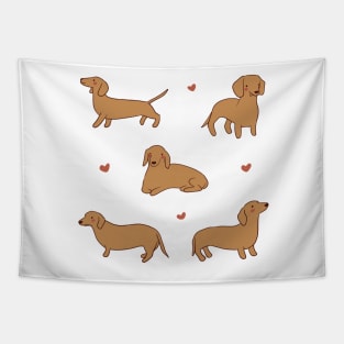 hotdog dog drawing pack Tapestry