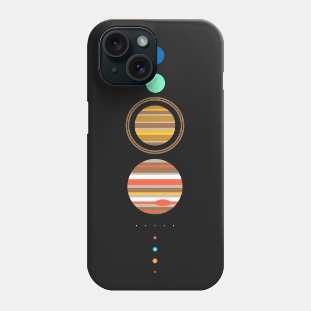 Minimal Solar System Phone Case by kellabell9