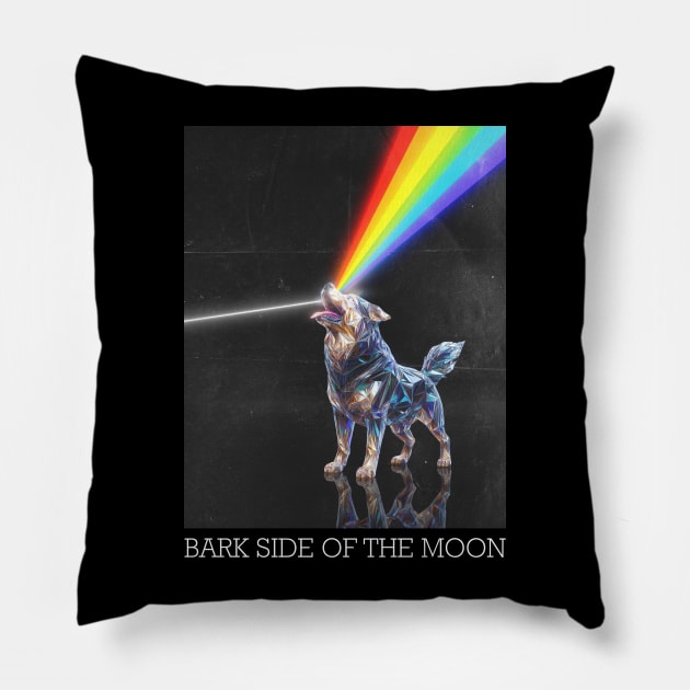 BARK SIDE OF THE MOON Pillow by circlestances