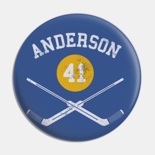 Craig Anderson Buffalo Goalie Sticks Pin