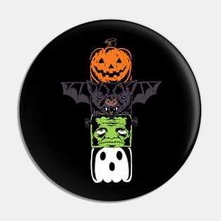 Halloween Totem Pole Pin