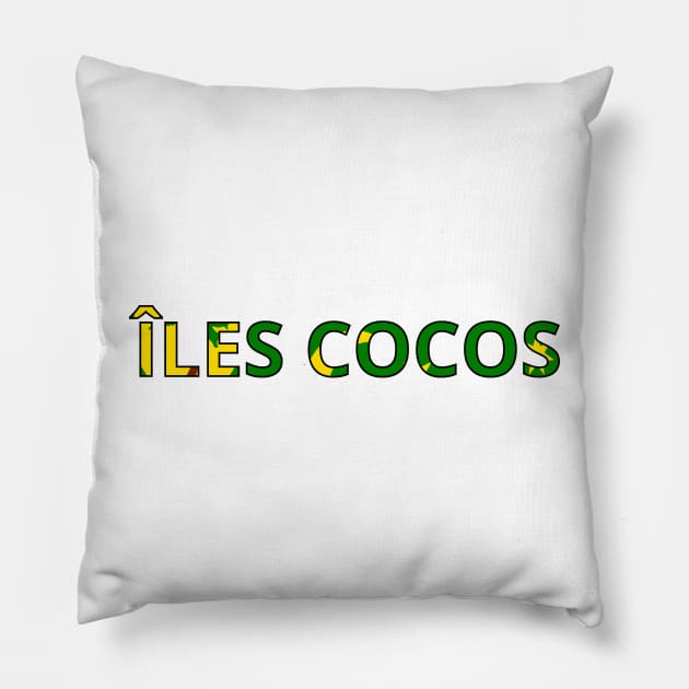 Drapeau Îles Cocos Pillow by Pixelforma