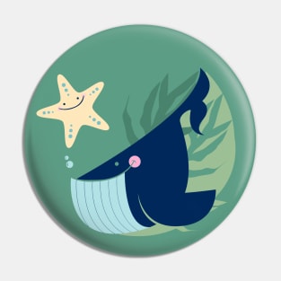 Whale & Starfish No.2 Pin